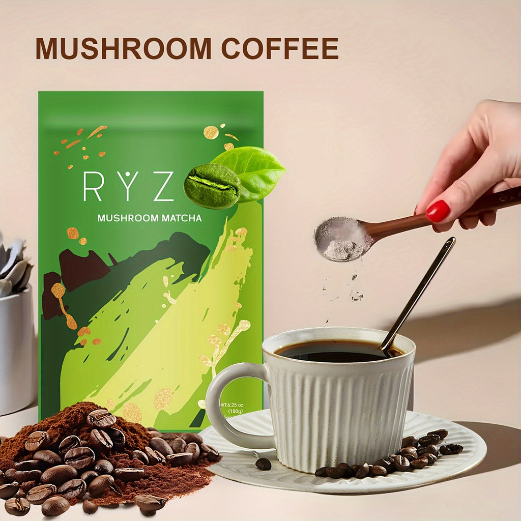 Mushroom Coffee - Premium Coffee Blend With Grass Fed Collagen, Reishi, Cordyceps, Lion's Mane And L-Theanine