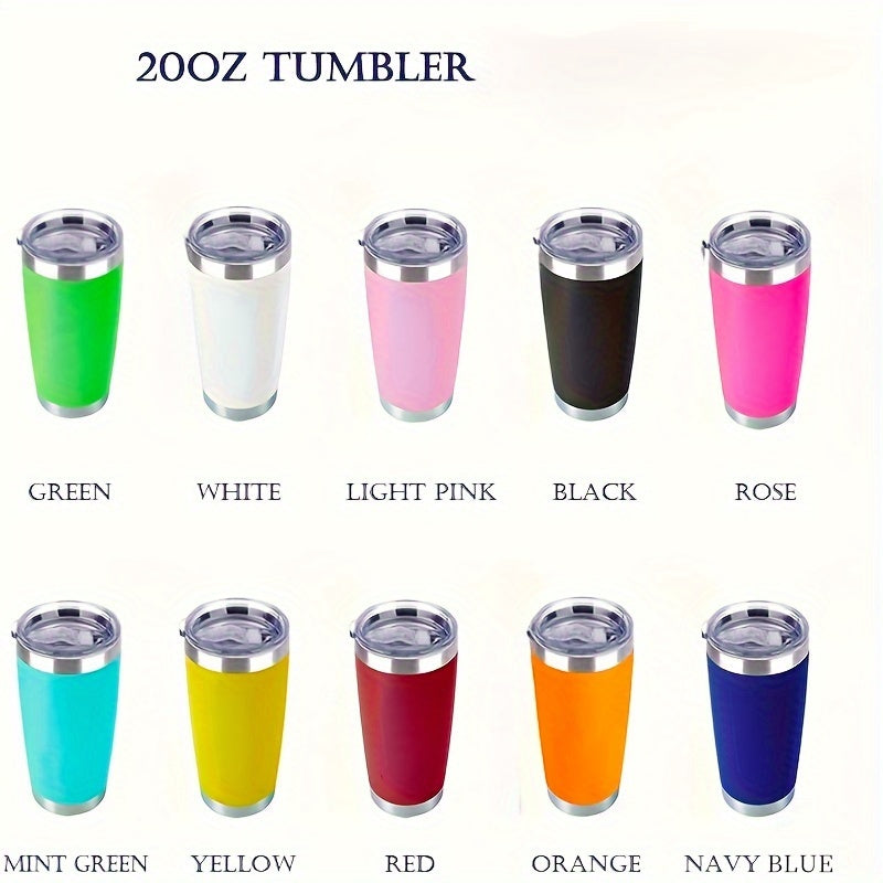 1pc 20oz Stainless Steel Tumbler