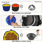 Collapsible Food And Water Pet Bowls