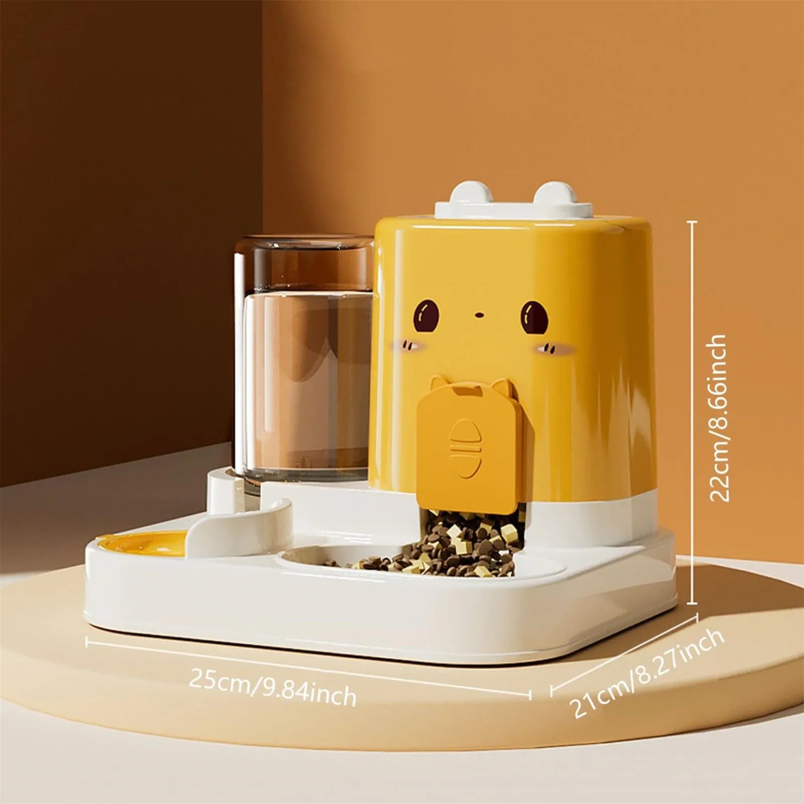 Automatic Pet Feeder 2 In 1 Waterer Food Container