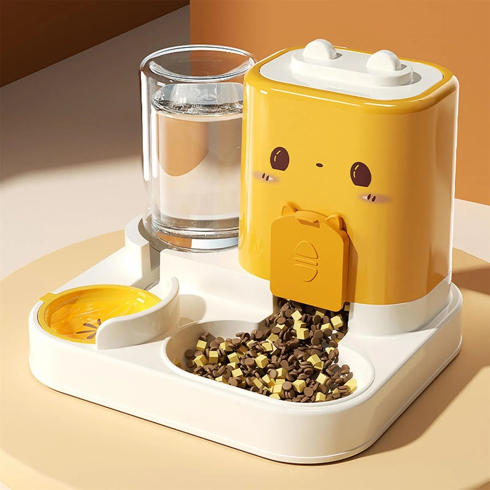 Automatic Pet Feeder 2 In 1 Waterer Food Container