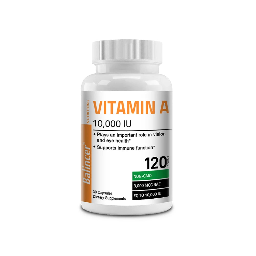 Vitamin A Capsules - Antioxidant, Promotes Healthy Skin, Eyes, and Immune System