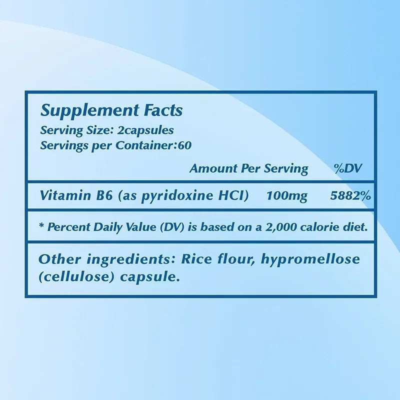 Vitamin B6 - Improves Metabolism