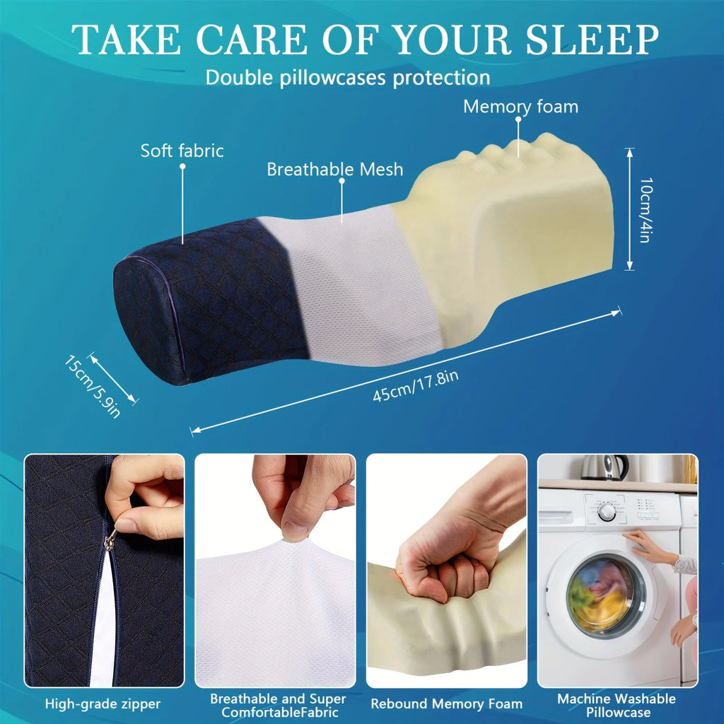 Orthopedic Neck Pillow: Superior Cervical Support, Soft Memory Foam