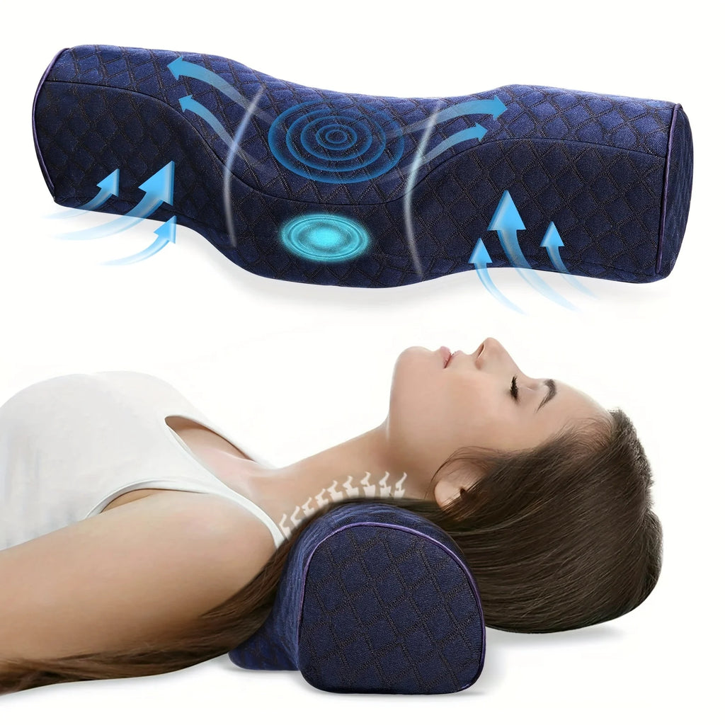 Orthopedic Neck Pillow: Superior Cervical Support, Soft Memory Foam