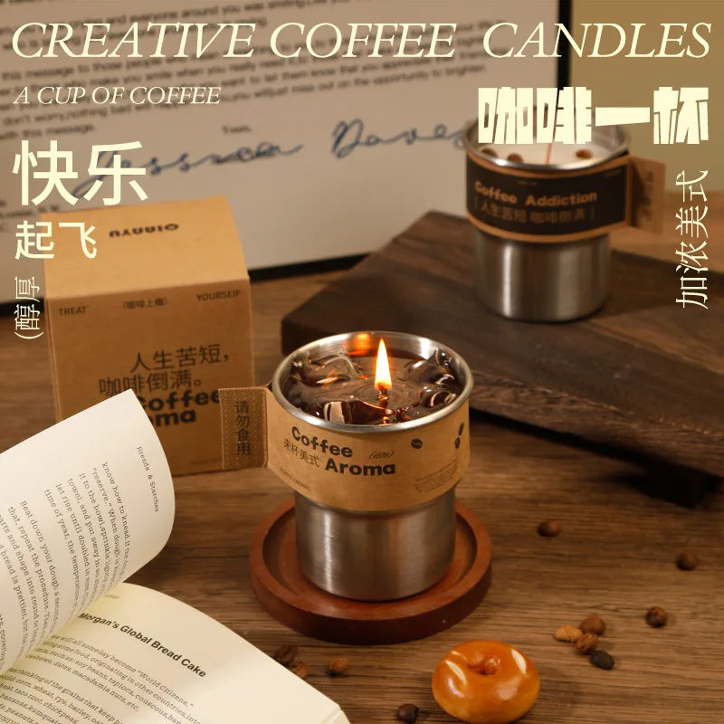 Creative Coffee Cup Aromatherapy Candle Gift Box
