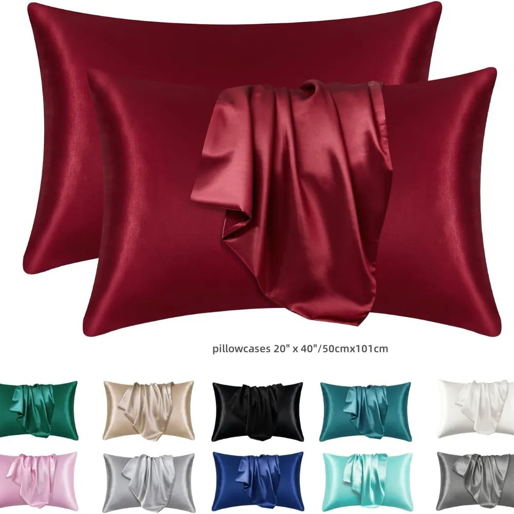 1pc Boost Beauty Sleep Silky Satin Pillowcases