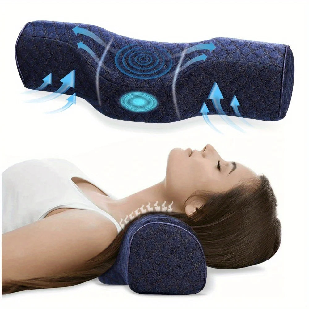 Orthopedic Neck Pillow: Superior Cervical Support, Soft Memory Foam