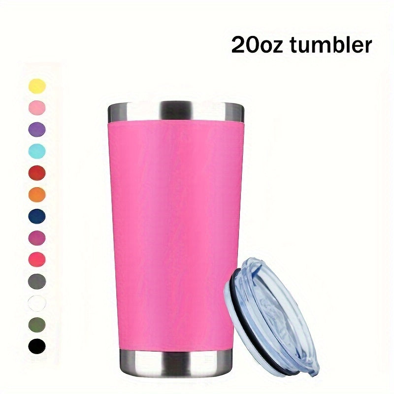 1pc 20oz Stainless Steel Tumbler